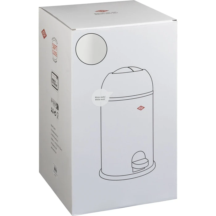 Wesco Plastic Waste Bin White 112765