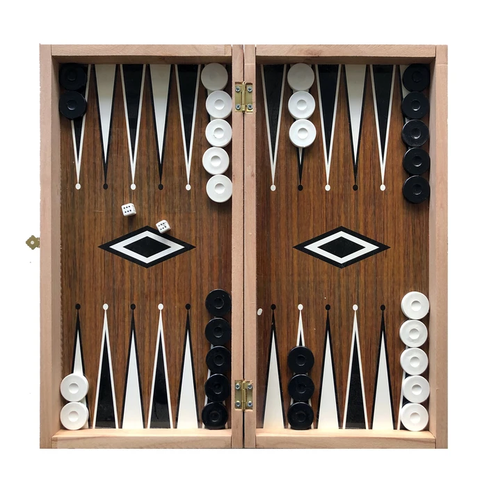 Beech Backgammon & Chess Board - Medium 38x38x5cm