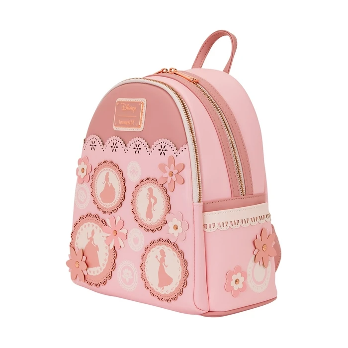 Loungefly Disney Princess Stained Glass Mini Backpack Pink WDBK4269