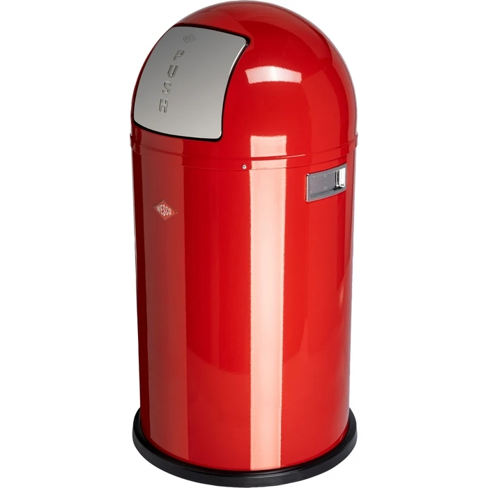 Trash Bin Pushboy Wesco 50 L Red