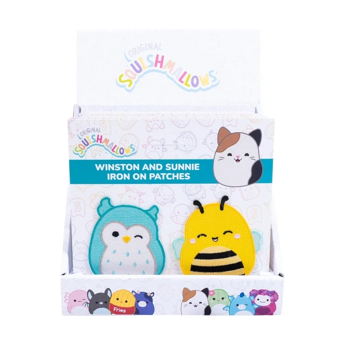 Κονκάρδες Fizz Squishmallows - Winston & Sunny Iron on Patches CDU (350155)
