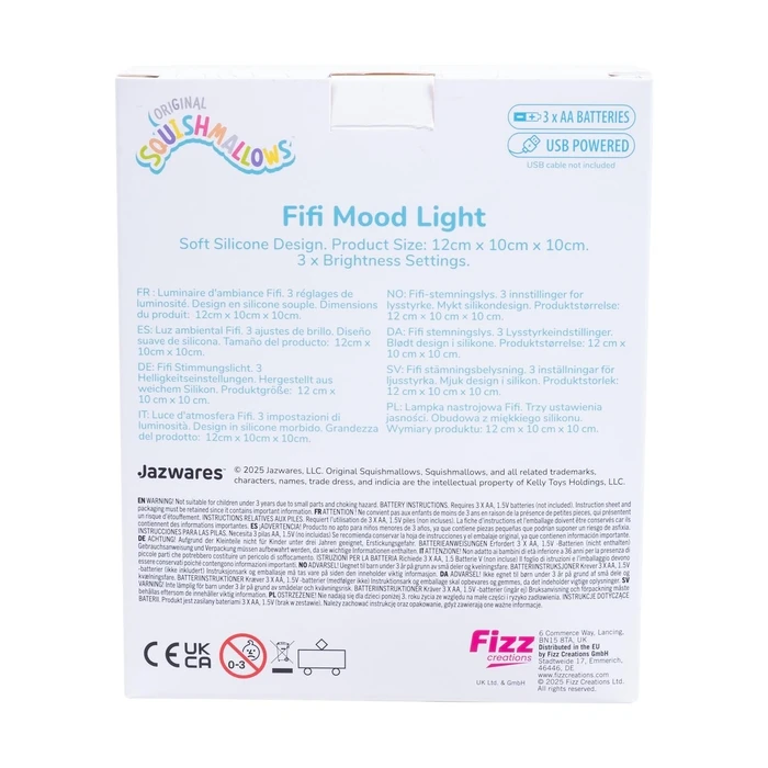 Διακοσμητικό Φωτιστικό Fizz Squishmallows - Fifi the Fox Mood (350059)