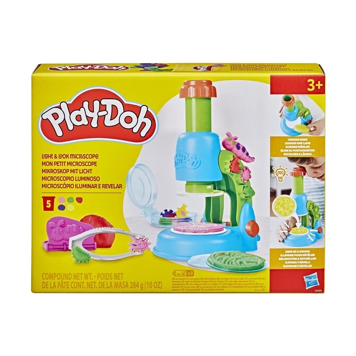 Πλαστελίνες Hasbro Play-Doh Light And Look Microscope (G0494)
