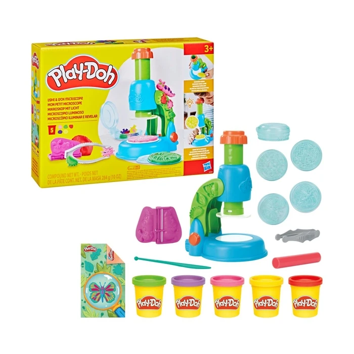 Πλαστελίνες Hasbro Play-Doh Light And Look Microscope (G0494)
