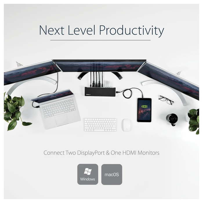 Docking Station StarTech Triple-Video Laptop - USB 3.0