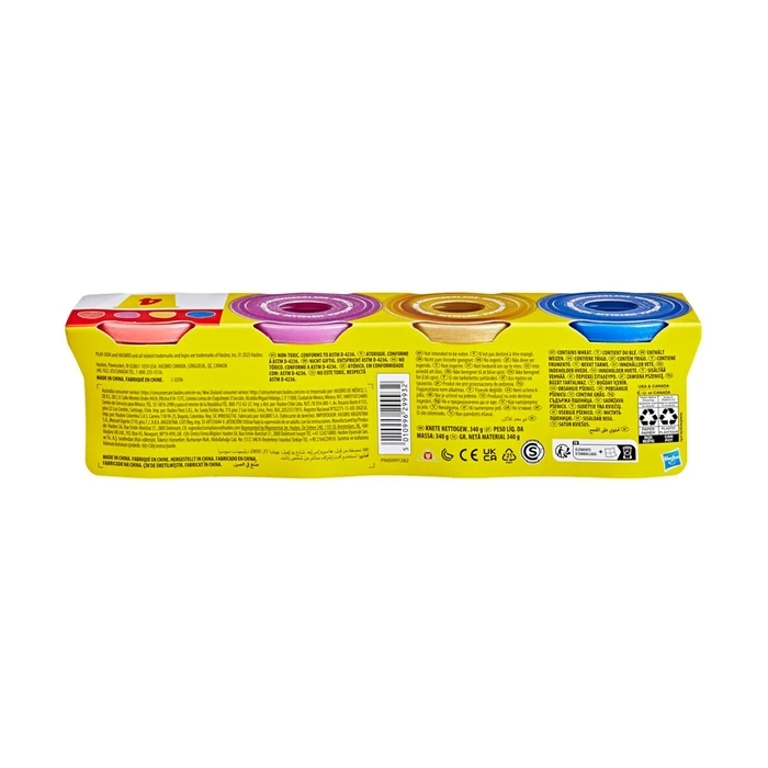 Πλαστελίνη Hasbro Play-Doh: Specialty Compound - Shimmery Metallics 4 Pack (G1737)