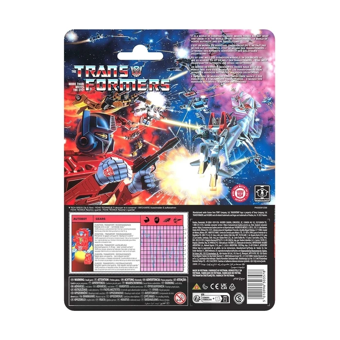 Hasbro Transformers Retro G1 Autobot Gears Action Figure
