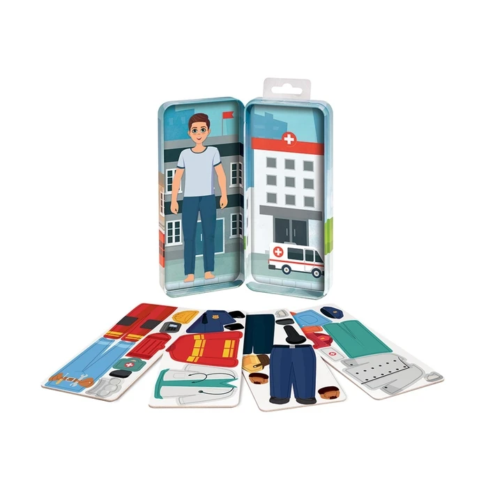 Μαγνητικό Παιχνίδι AS HappiHobbi: City Heroes - Magnet Tin (1029-64074)