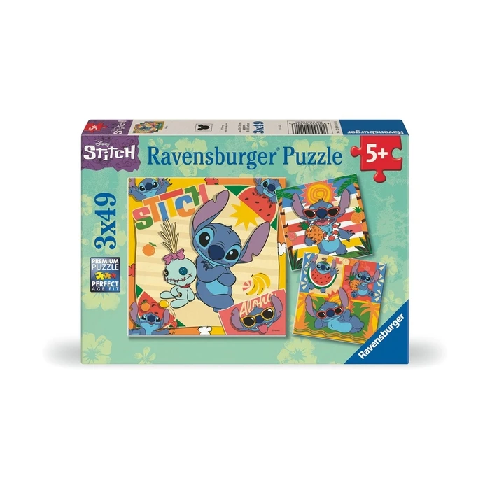 Παζλ Ravensburger Disney Puzzle: Stitch Aloha (3x49 pcs) (12004114)
