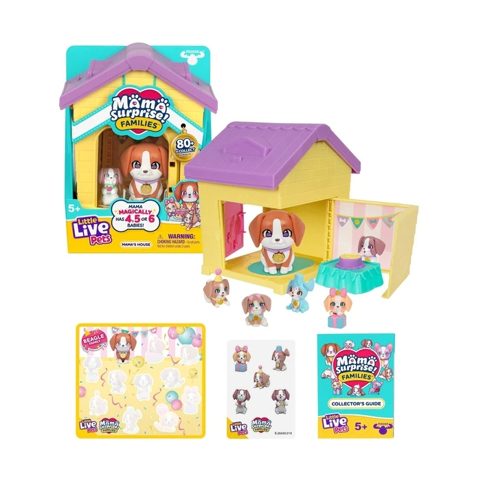 Giochi Preziosi Little Live Pets Mama Surprise Families Σπιτάκι Με Σκυλάκια LP306000