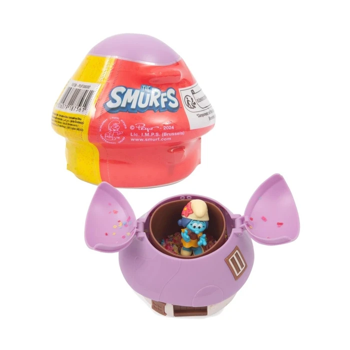 Φιγούρα Δράσης Giochi Preziosi The Smurfs Mushroom House with Surprise Figure W2 (Random) (PUF38000)