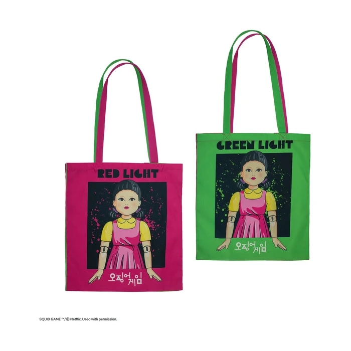 Παιδική Τσάντα Cinereplicas TV Series Netflix Squid Game Red Light, Green Light Polyester Tote Bag (CR2344)
