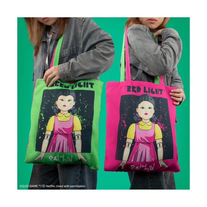 Παιδική Τσάντα Cinereplicas TV Series Netflix Squid Game Red Light, Green Light Polyester Tote Bag (CR2344)