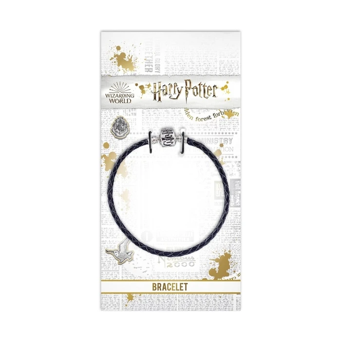 Bracelet The Carat Shop Ltd Harry Potter Black Leather Charm Bracelet 18cm HP0029-18