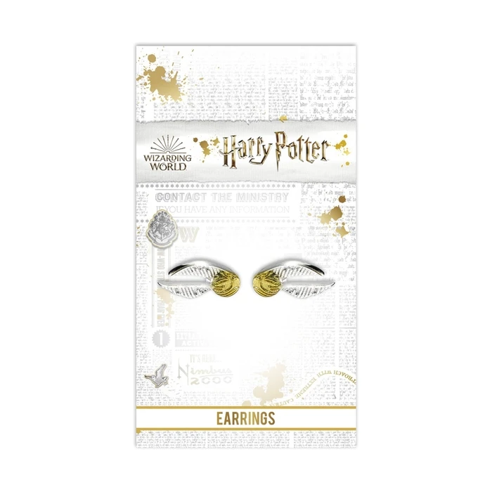 The Carat Shop Ltd Harry Potter Golden Snitch Stud Earrings