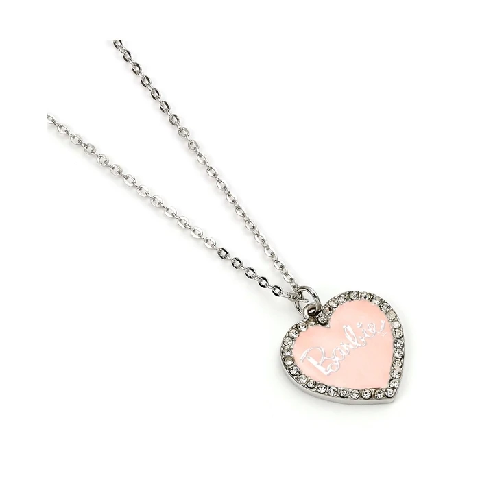 Κολιέ Carat Shop Barbie - Pink Enamel Heart Pendant Necklace with Crystal (BMN00003)