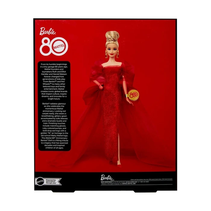Κούκλα Mattel Barbie: Signature - Mattel 80th Anniversary (JBJ17)
