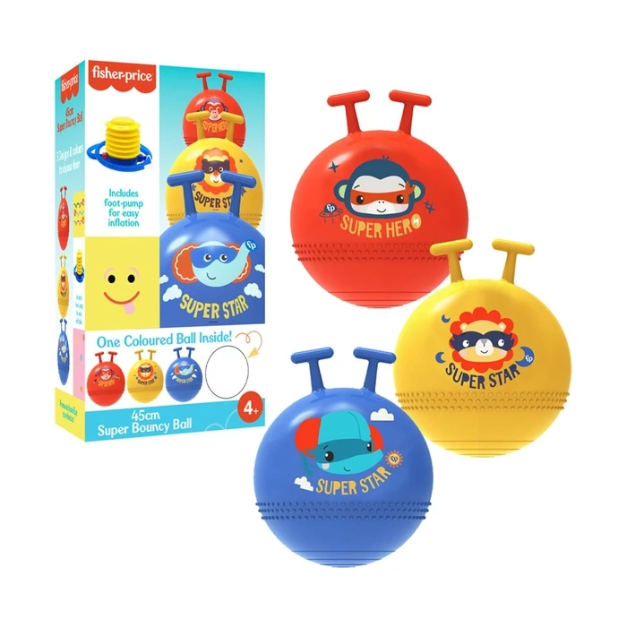 Βρεφικό Παιχνίδι Fisher-Price: Super Bouncy Ball (With Foot Pump)