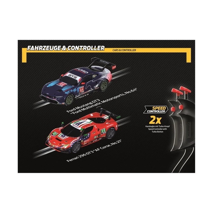 Carrera GO!!! GT Powerplay - Racing Set (Slot Car Track) 1:43, Ages 6+ (Carrera Toys)