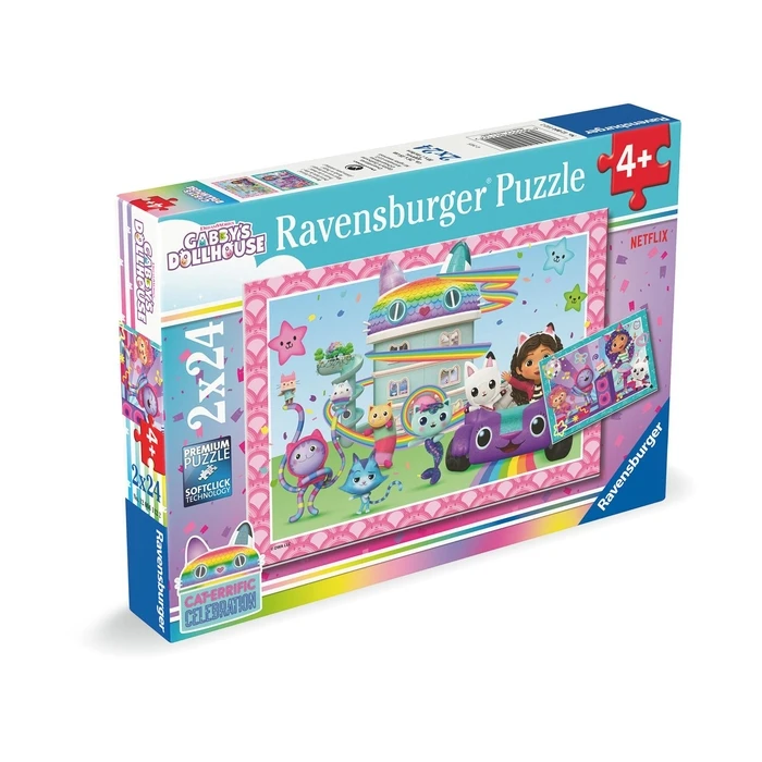 Παζλ Ravensburger: Gabby's Dollhouse Celebration - Ready to Party! (2x24pcs)