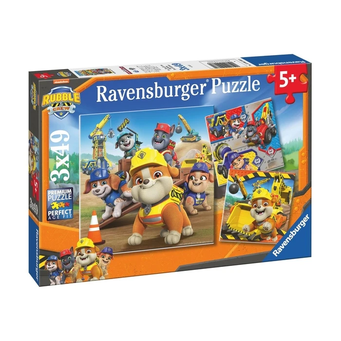 Παζλ Ravensburger: Rubble & Crew (3x49pcs)