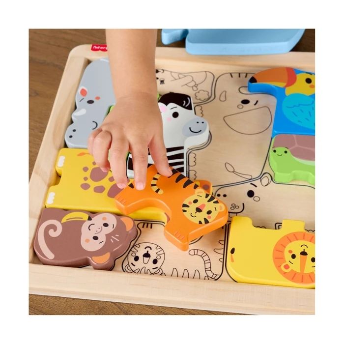 Παιδικό Puzzle Fisher-Price: Wooden Animal (JFG10)