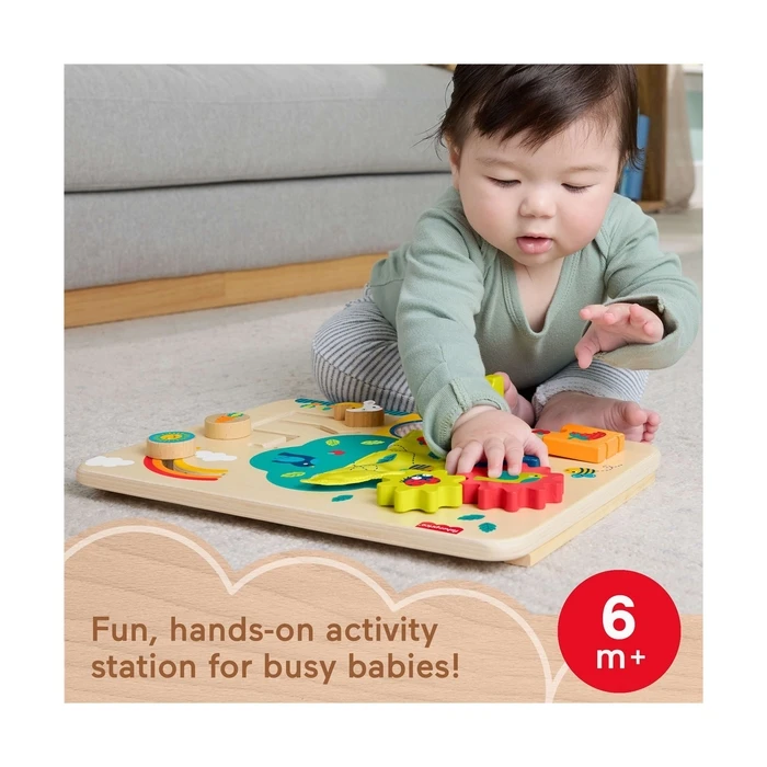 Βρεφικό Παιχνίδι Fisher-Price: Wooden Activity Station (JDM53)