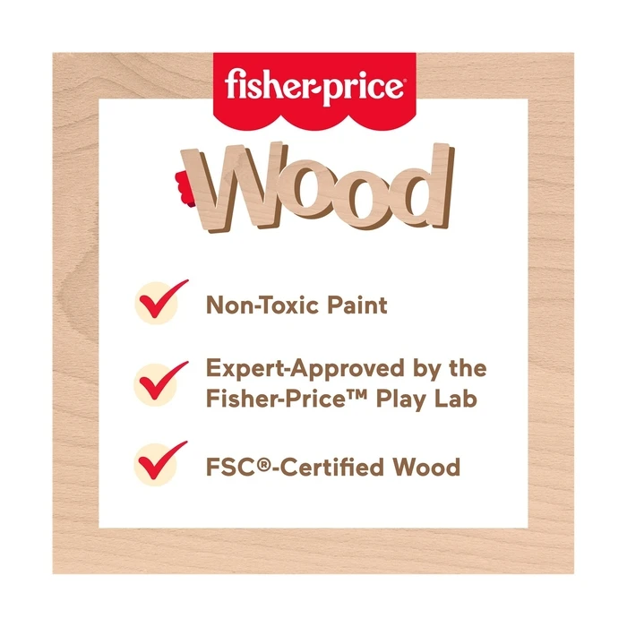 Βρεφικό Παιχνίδι Fisher-Price: Wooden Activity Station (JDM53)