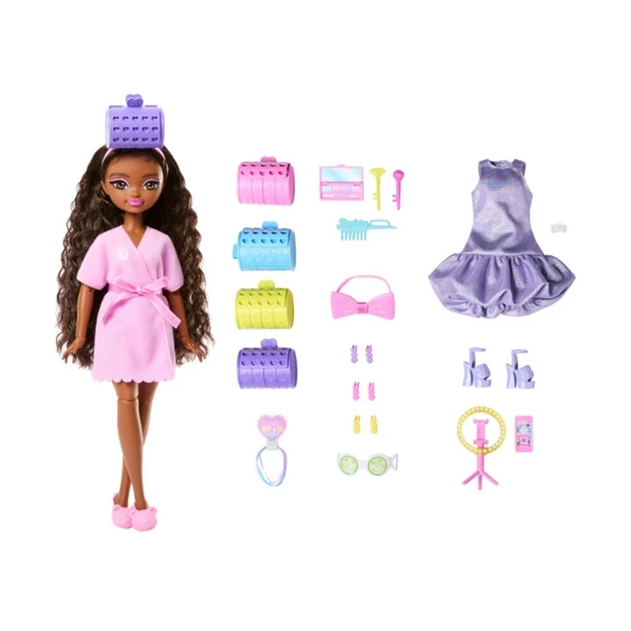 Κούκλα Mattel Barbie Dream Besties: Get Ready with Barbie - Brooklyn (JGG39)