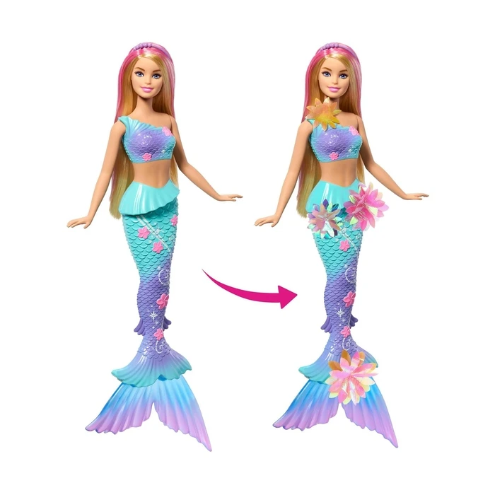 Mattel Barbie Φαντασία Flower Magic Mermaid Blonde