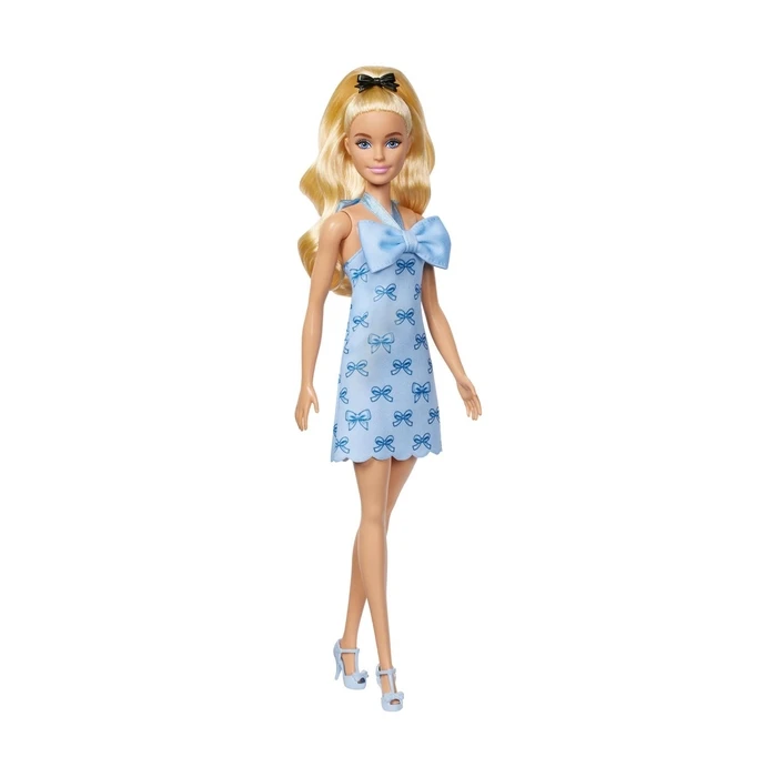 Κούκλα Mattel Barbie: Barbie Fashionistas Wavy Blonde Ponytail Wearing Blue Bow (HYT93)