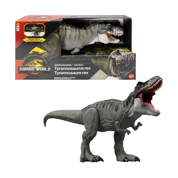 Mattel Jurassic World Super Colossal T-Rex Φιγούρα Δεινόσαυρου 99 εκ. (JGB52)