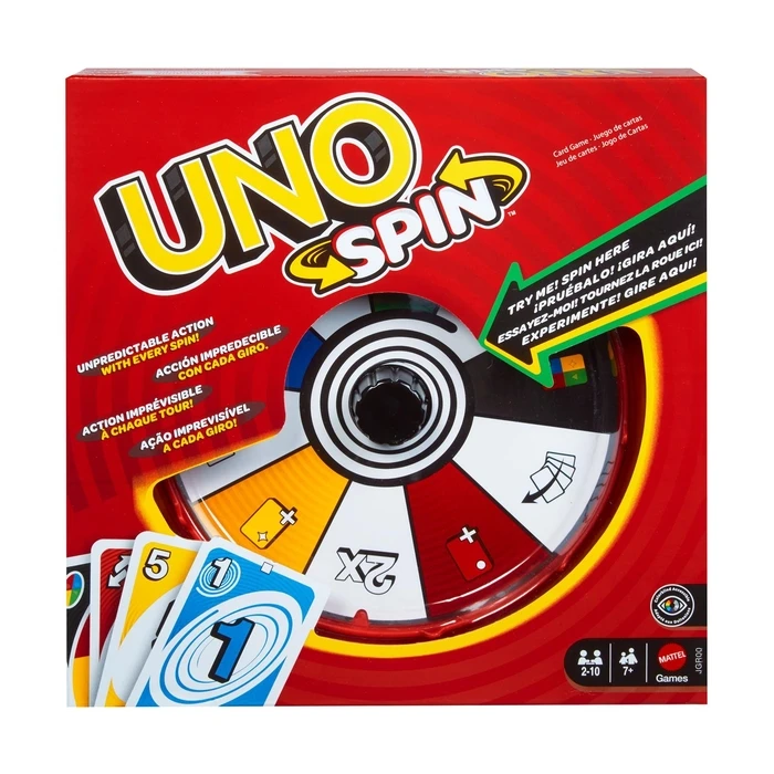 Επιτραπέζιο Παιχνίδι Mattel Uno: Uno Spin (JGR00)