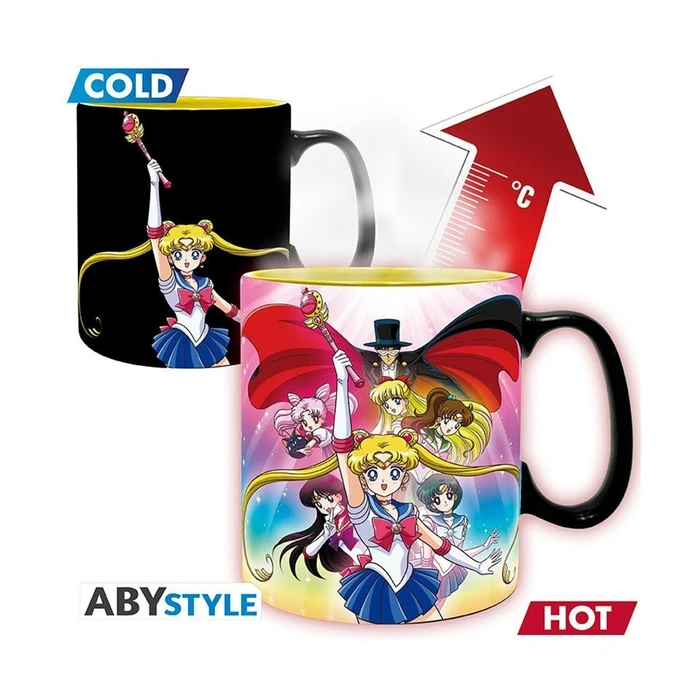 Κούπα Abysse: Sailor Moon - Sailor Moon Group Heat Change (460ml)