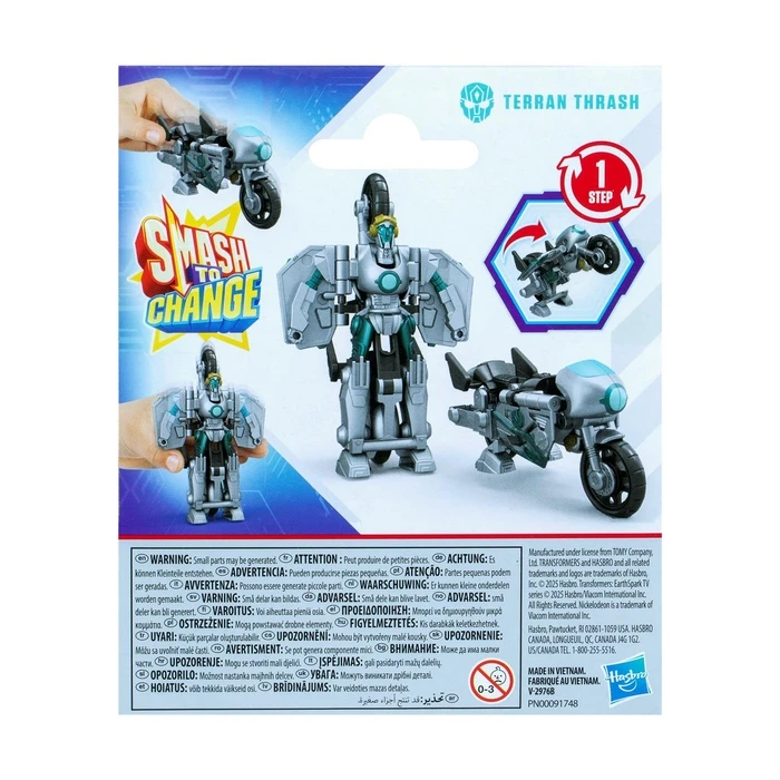 Hasbro Transformers Earthspark Φιγούρα Δράσης Terran Thrash 1 Step Smash Changers