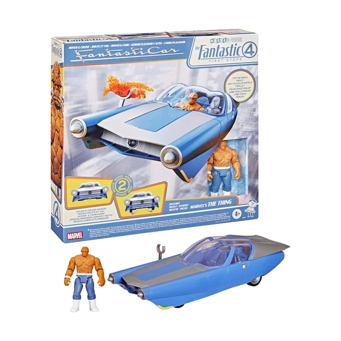 Φιγούρα Hasbro Marvel Fantastic Four: First Steps - Hover & Cruise Fantastic Car & Thing Vehicle (G0983)