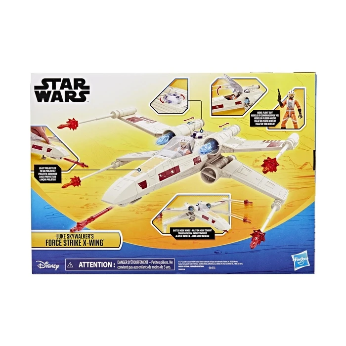 Φιγούρα Hasbro Disney Star Wars: Epic World of Power the Force - Luke Skywalker's Force Strike X-Wing (G0768)