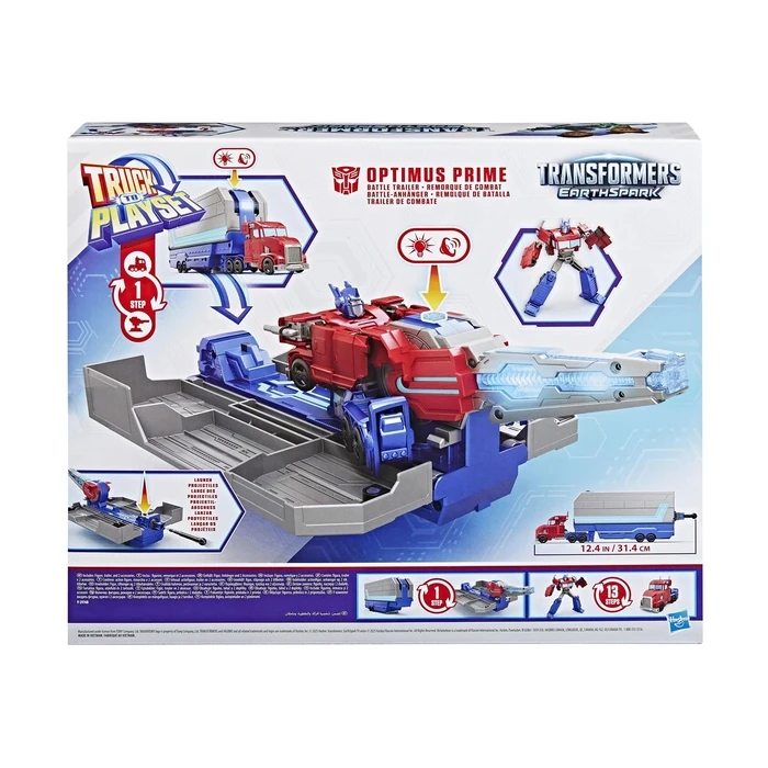 Φιγούρα Hasbro Transformers Truck to Playset: Earthspark - Optimus Prime Battle Trailer (G0750)