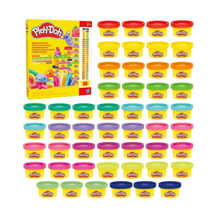 Πλαστελίνη Hasbro Play-Doh: Doh & More - Super Rainbow Favors 50 Pack (G1761)