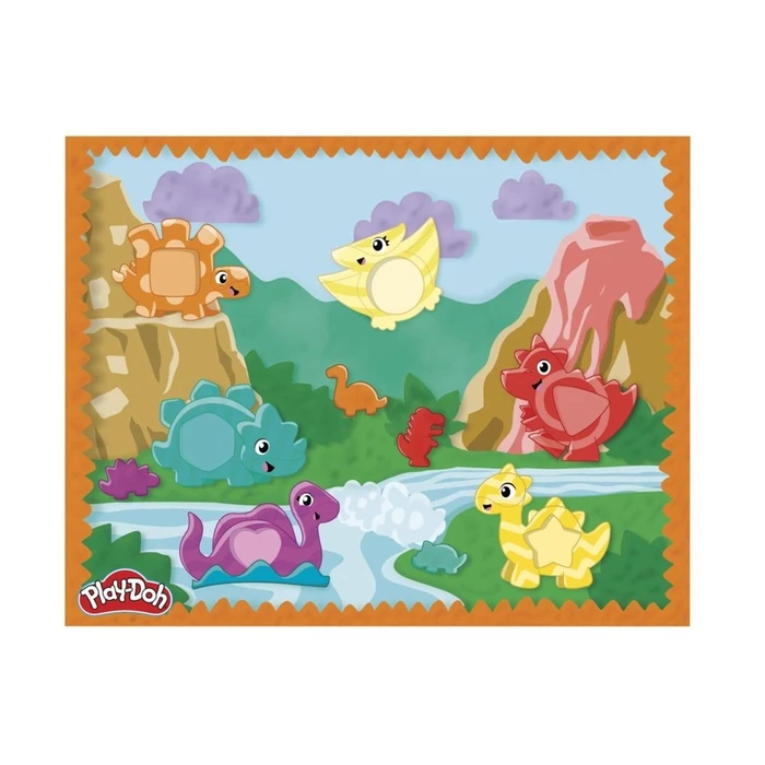 Πλαστελίνη Hasbro Play-Doh Starters: Doh & More - Shapes And Colors Dino (G0491)