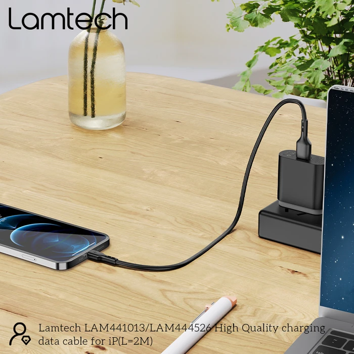 Καλώδιο Lightning Lamtech Lightning 2m Black