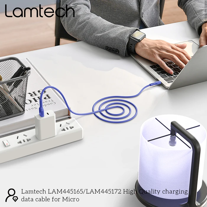 Καλώδιo USB Lamtech Data Micro 1m BLUE