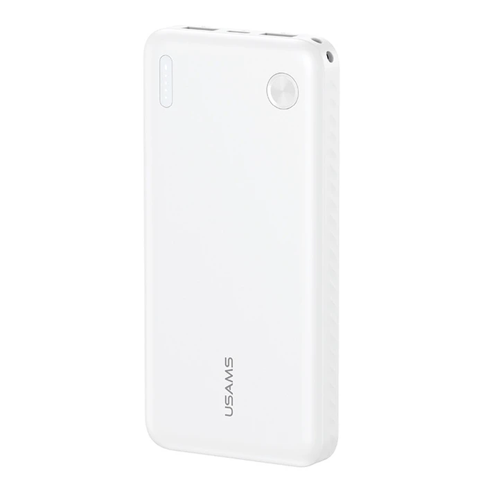 USAMS Power Bank CD253, 10000mAh, 2x USB outputs, 10W, White
