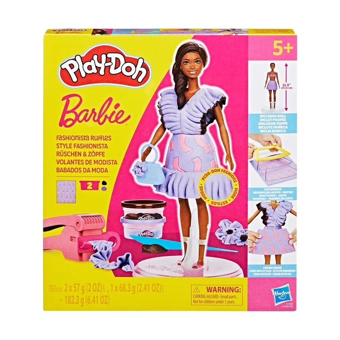 Πλαστελίνη Hasbro Play-Doh: Fashion - Barbie Designer Dolls Fashionista Ruffles (G1359)