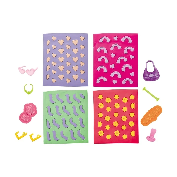Πλαστελίνη Hasbro Play-Doh: Fashion - Barbie Designer Patterns Packs Flowers And Florals (G1363)