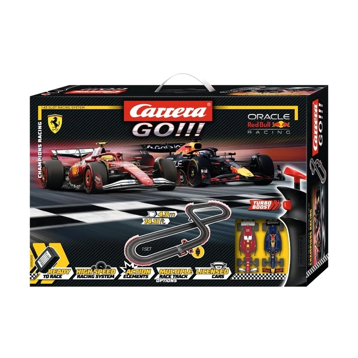 Carrera GO Champions Racing Circuit Set with 2 Slot Cars (1:43)