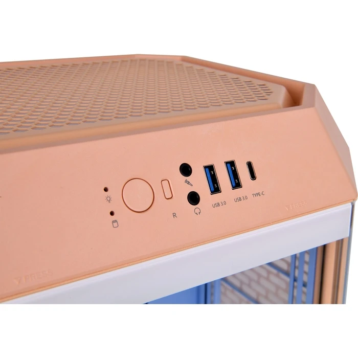 Thermaltake The Tower 300 Peach Fuzz - Micro Tower PC Case (Micro ATX / Mini-ITX)