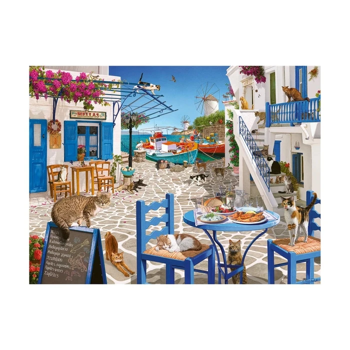 Παζλ Ravensburger: Cats in Mykonos (1500 pcs)