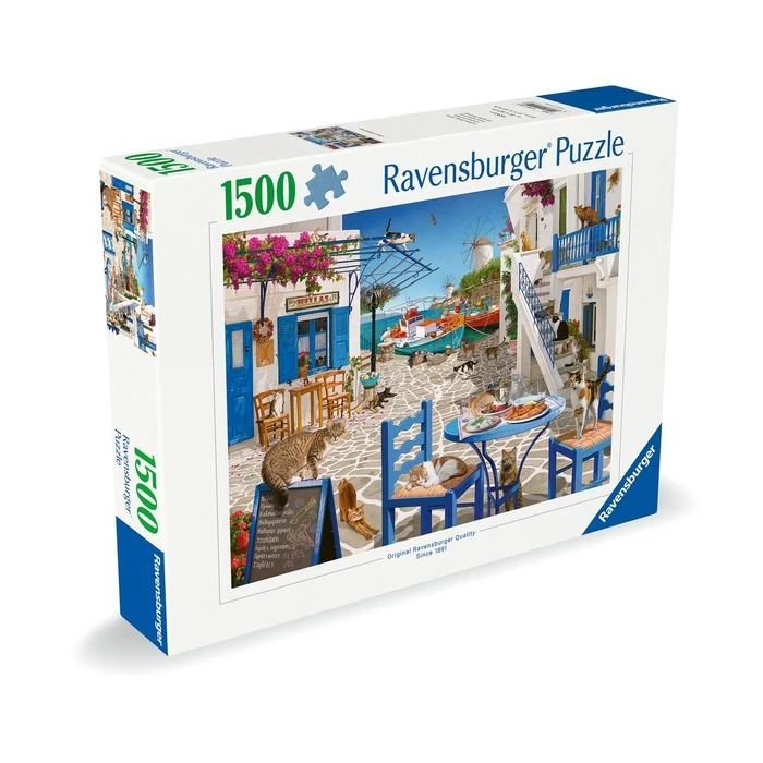 Παζλ Ravensburger: Cats in Mykonos (1500 pcs)