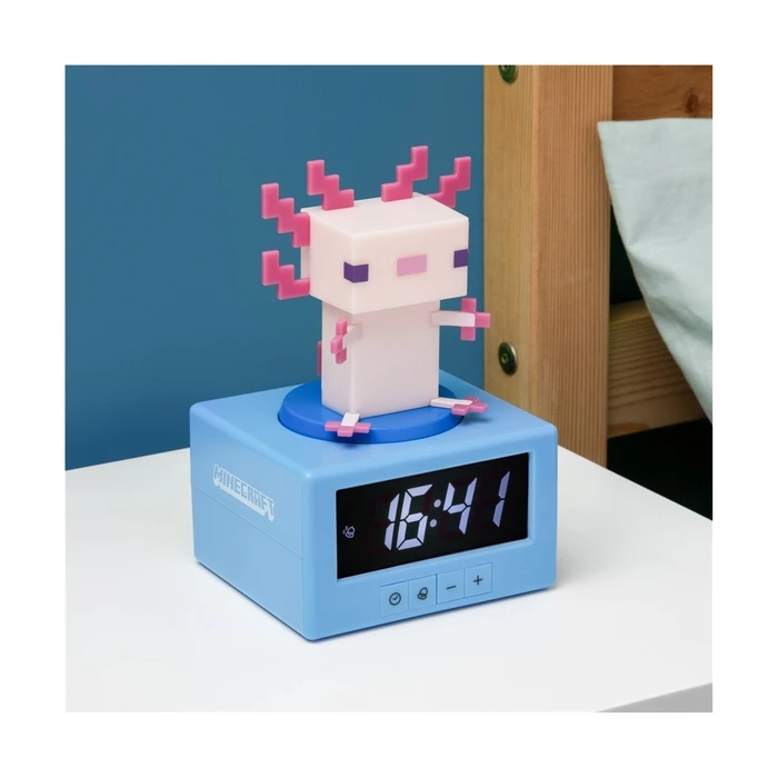 Επιτραπέζιο Ρολόι Paladone Icons: Minecraft - Axolotl (PP15043MCF)